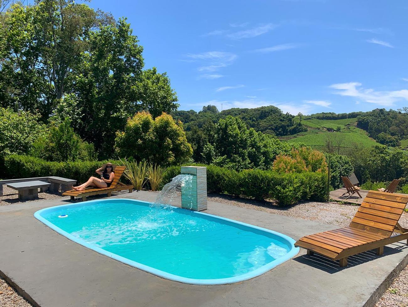 Casa Na Arvore Com Hidro, Piscina, Trilha, Cavalo Bento Gonçalves Esterno foto